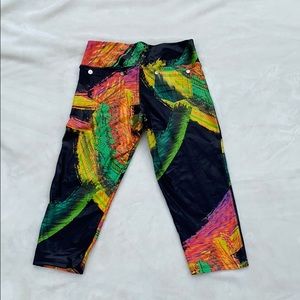 Multi colored medium compression leggings